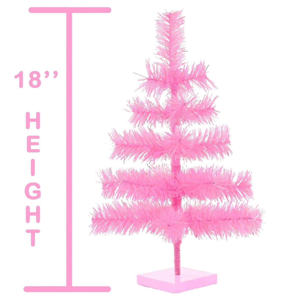 Pink Tinsel Christmas Tree - Lee Display
