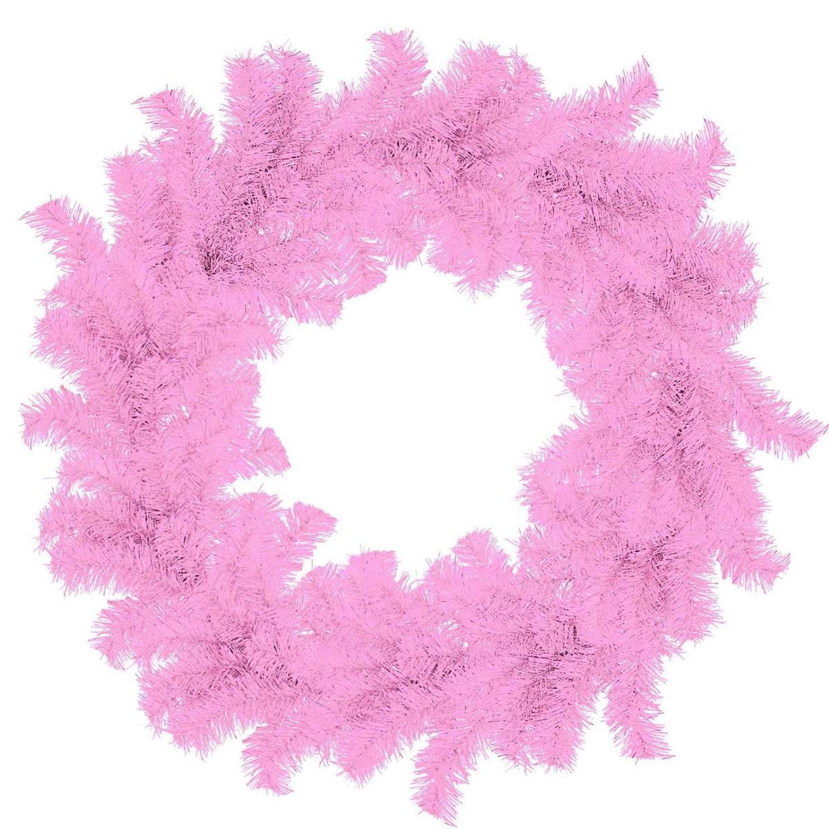 Pink Tinsel Christmas Wreaths - Lee Display