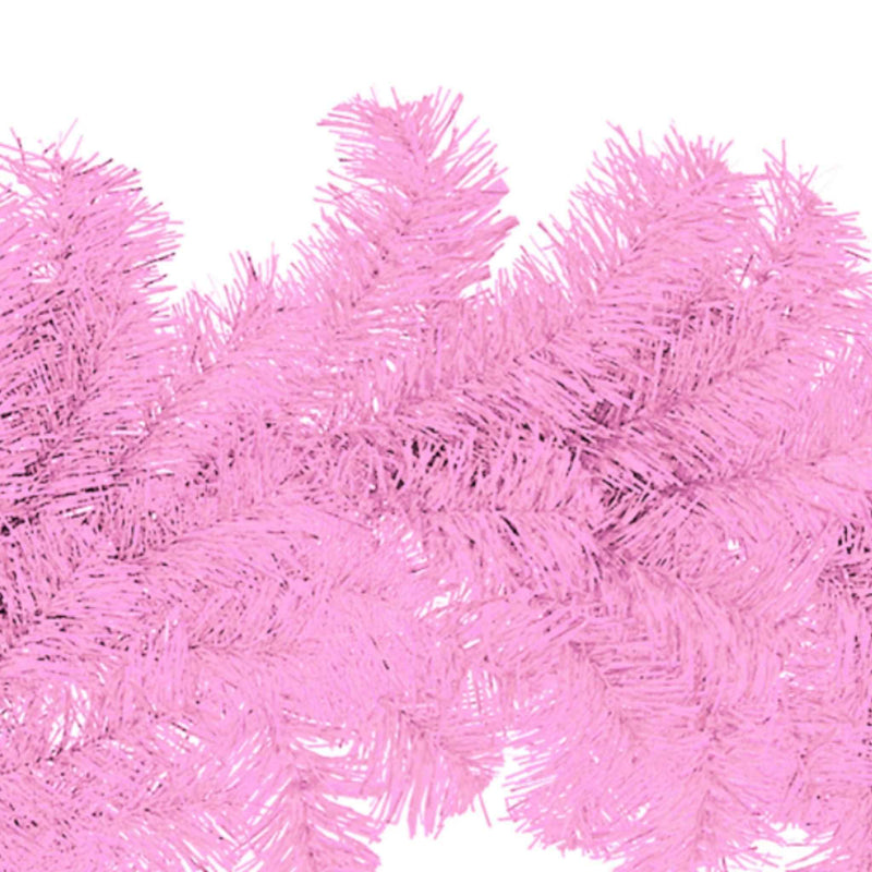 Pink Tinsel Christmas Wreaths - Lee Display