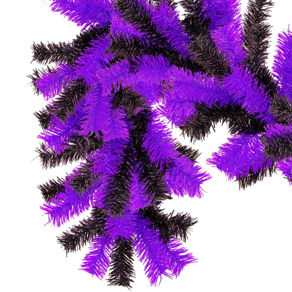 Purple and Black Christmas Garland - Lee Display