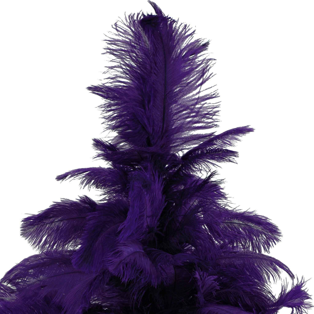 Purple Ostrich Feather Christmas Tree - Lee Display