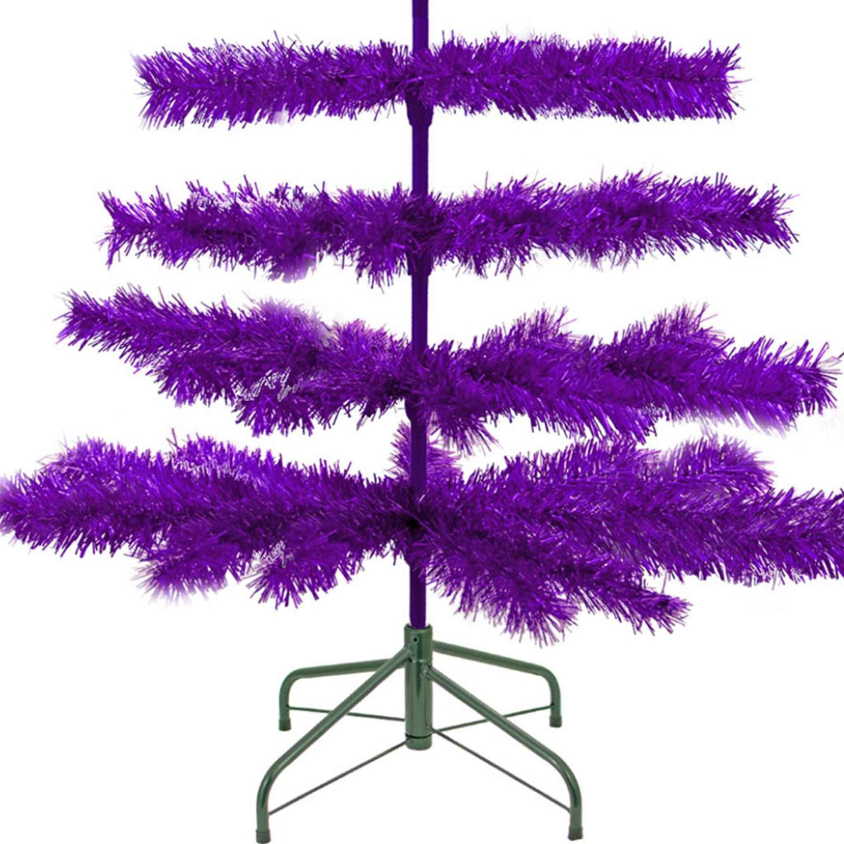 Purple Tinsel Christmas Tree - Lee Display