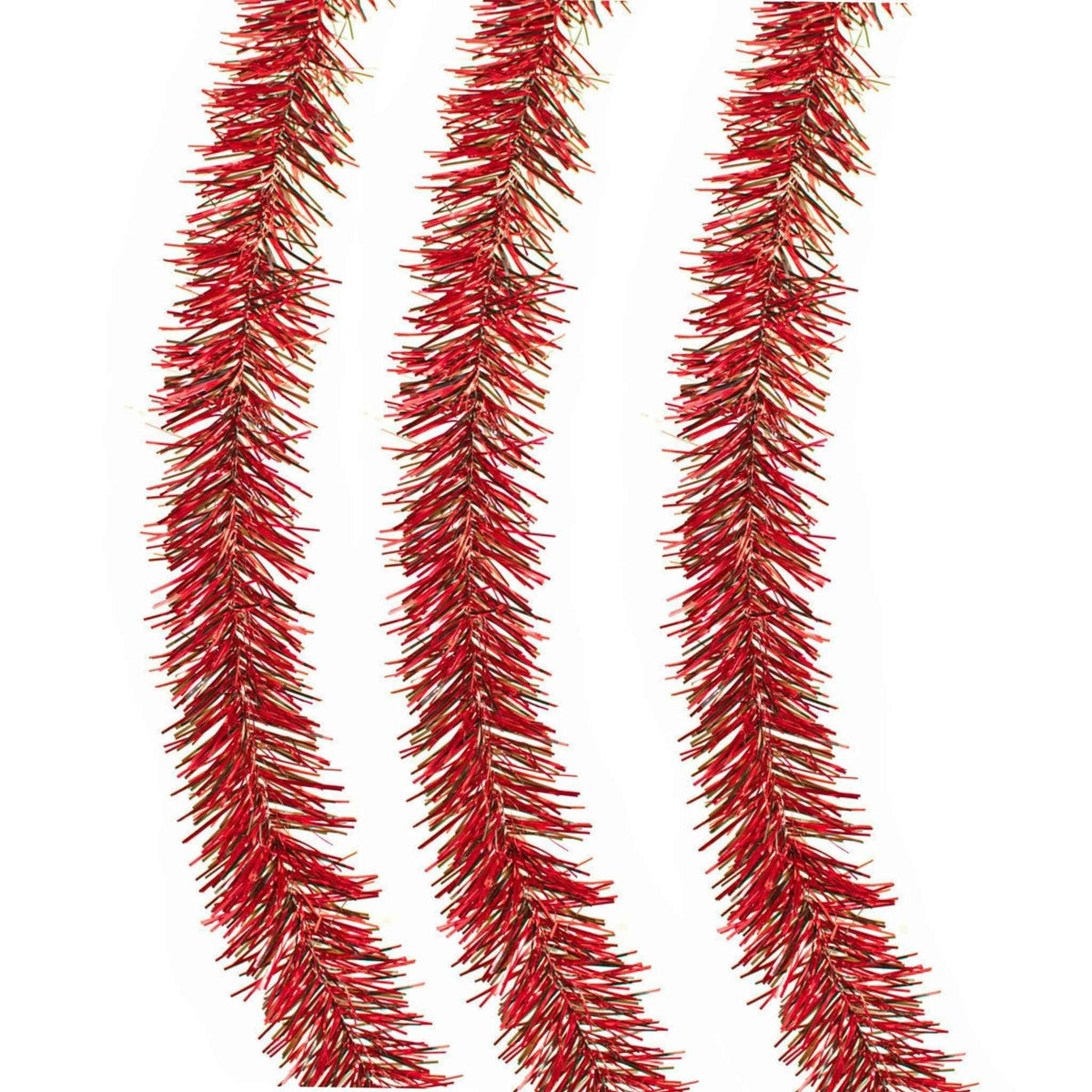 Red & Black Tinsel Garland - Lee Display
