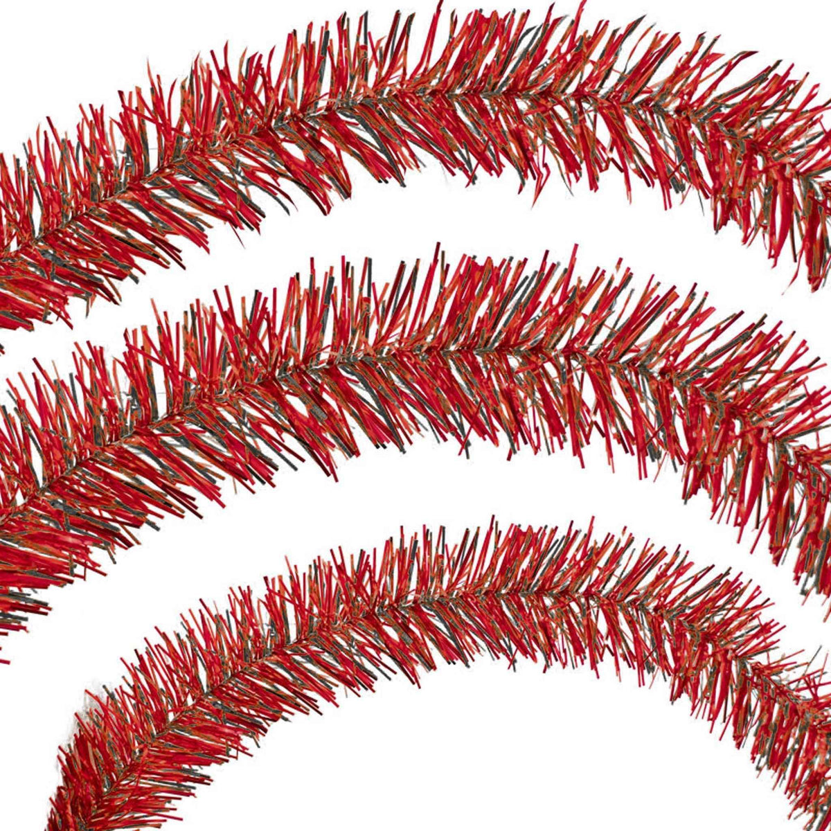 Red & Black Tinsel Garland - Lee Display