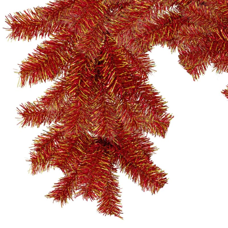 Shop for Lee Display's brand new 6FT Shiny Metallic Red and Gold Tinsel Brush Garlands on sale now at leedisplay.com.  End
