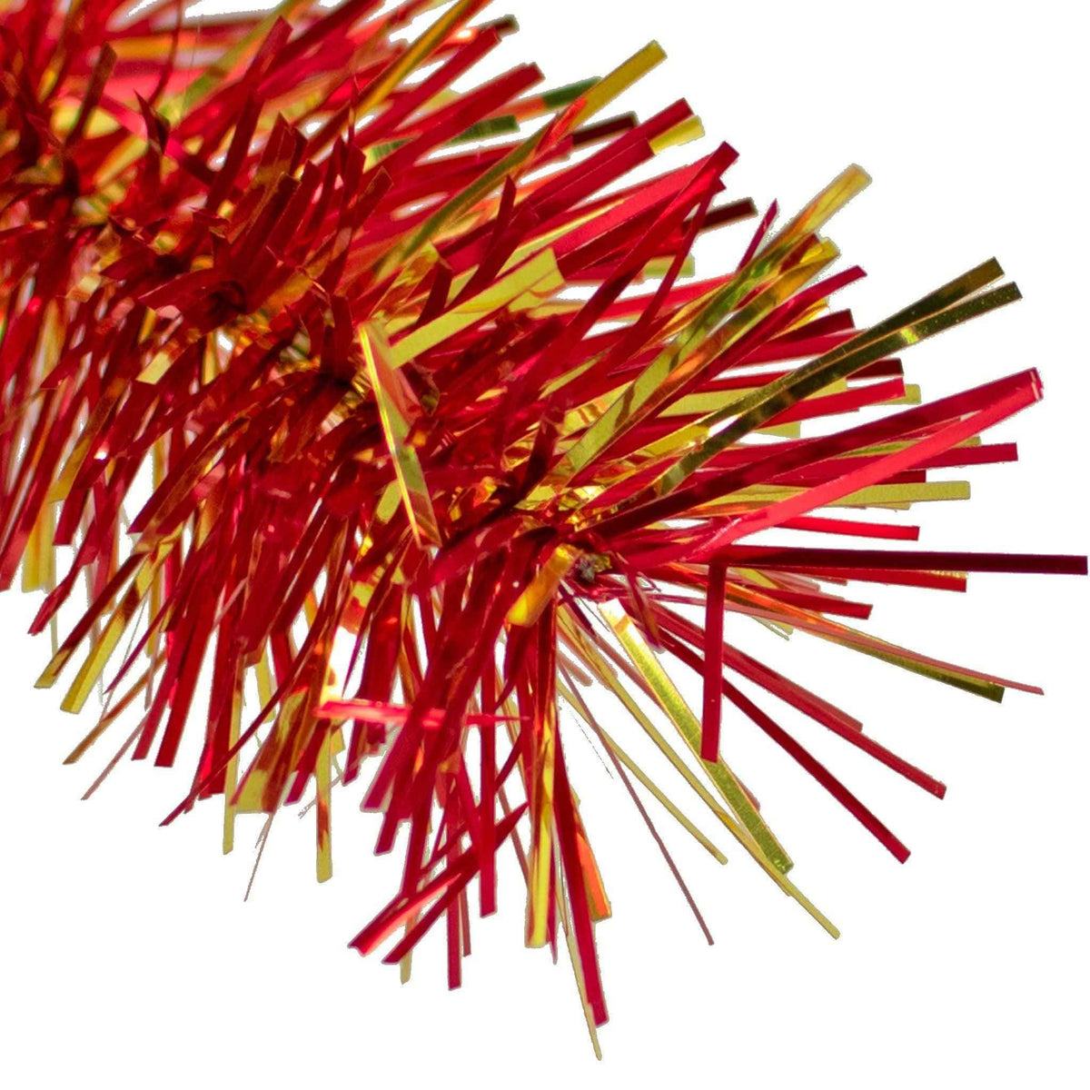 Red & Gold Tinsel Garland - Lee Display
