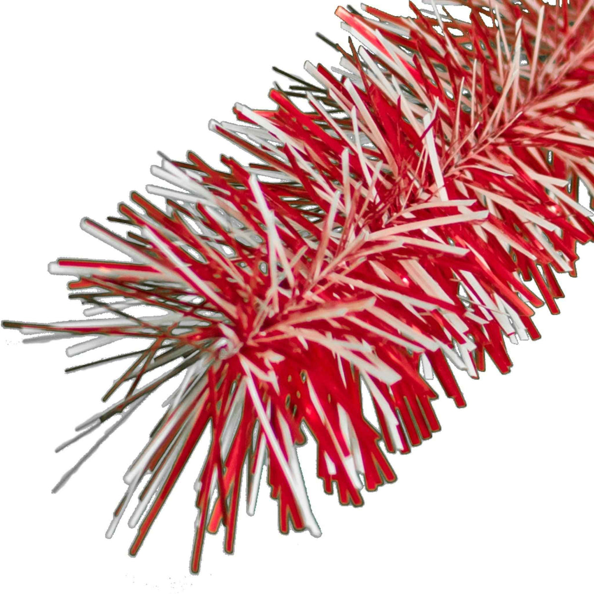 Red & White Tinsel Garland - Lee Display