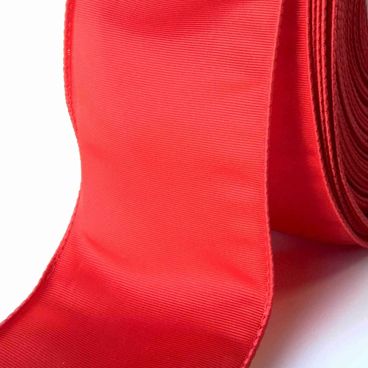 Red Bengaline Christmas Ribbon - Lee Display