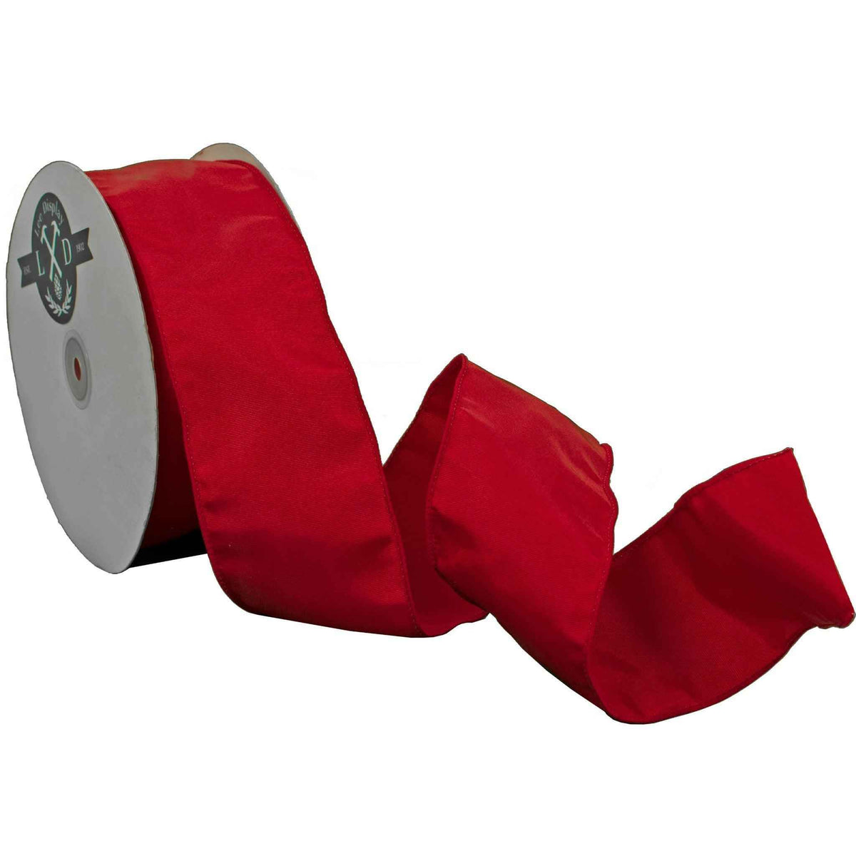 Red Bengaline Christmas Ribbon - Lee Display