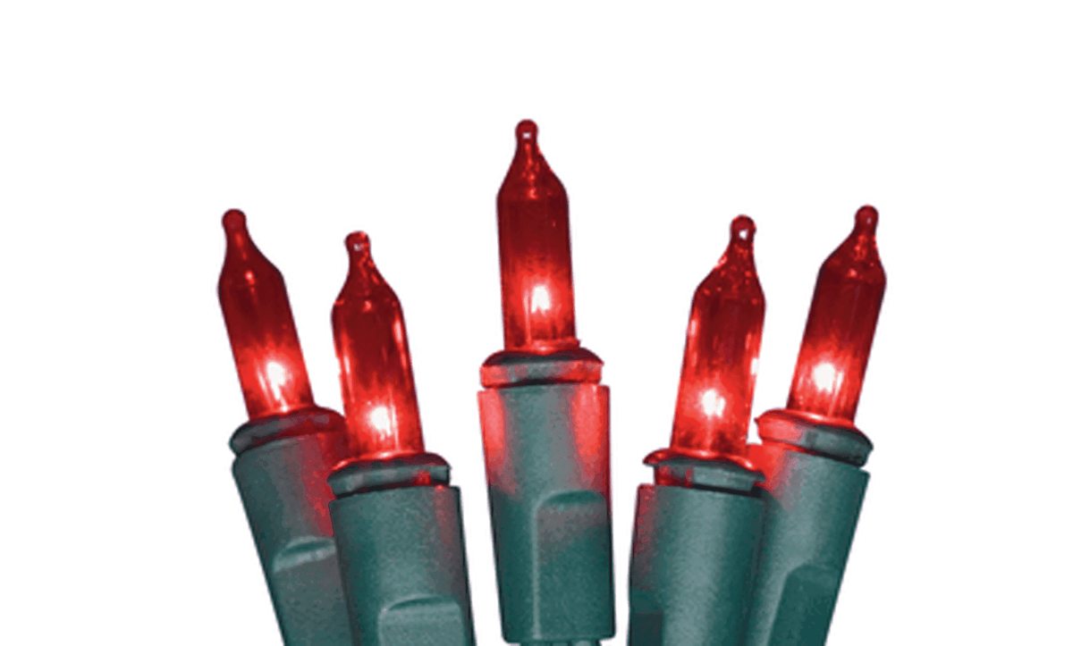Red Mini Christmas Lights - Lee Display