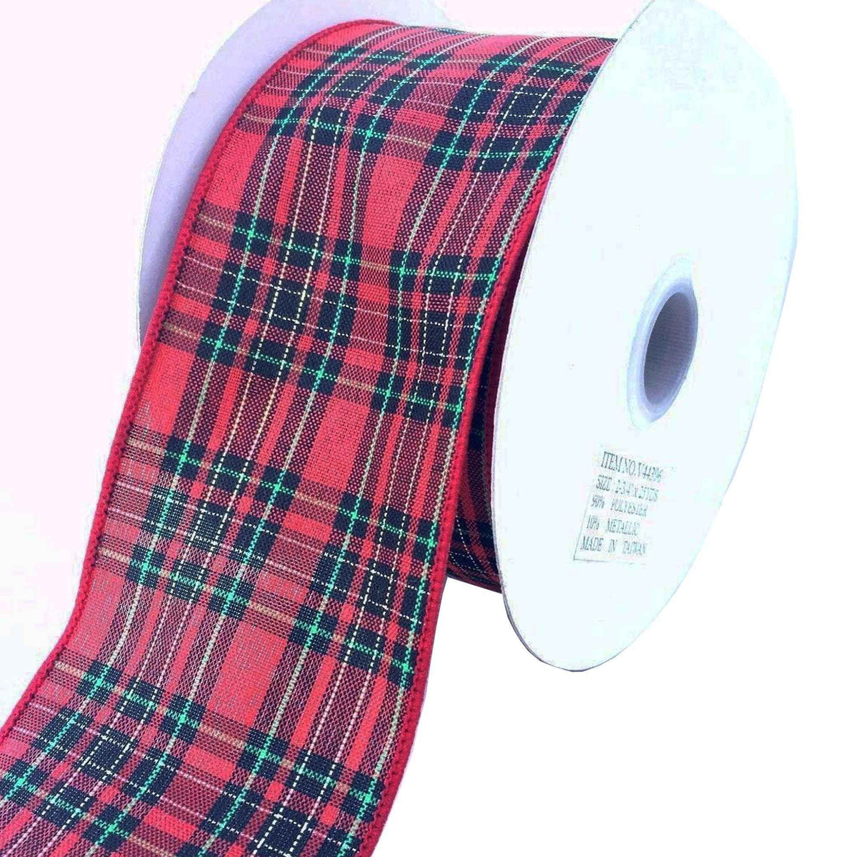 Red Plaid Ribbon - Lee Display