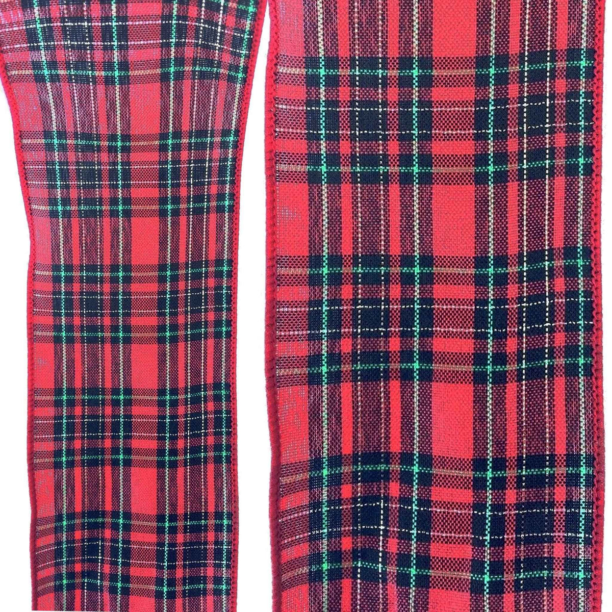 Red Plaid Ribbon - Lee Display