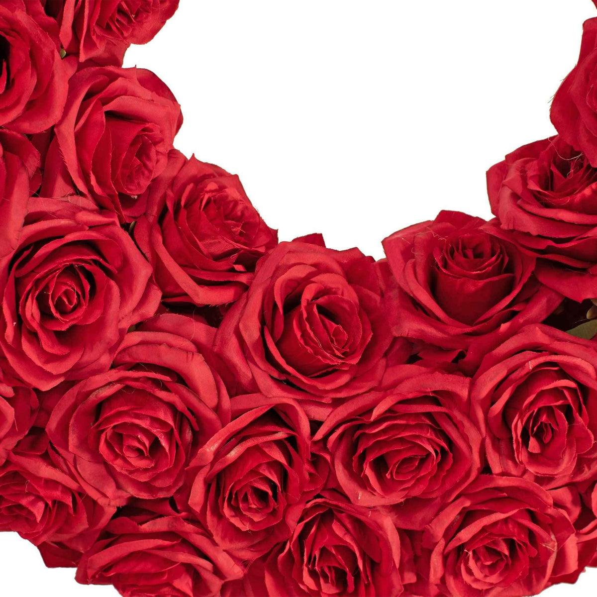 Red Rose Wreath - Lee Display