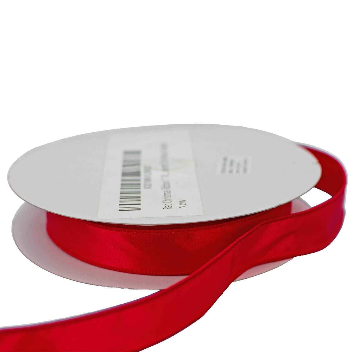 Red Satin Wired Edge Christmas Ribbon - Lee Display