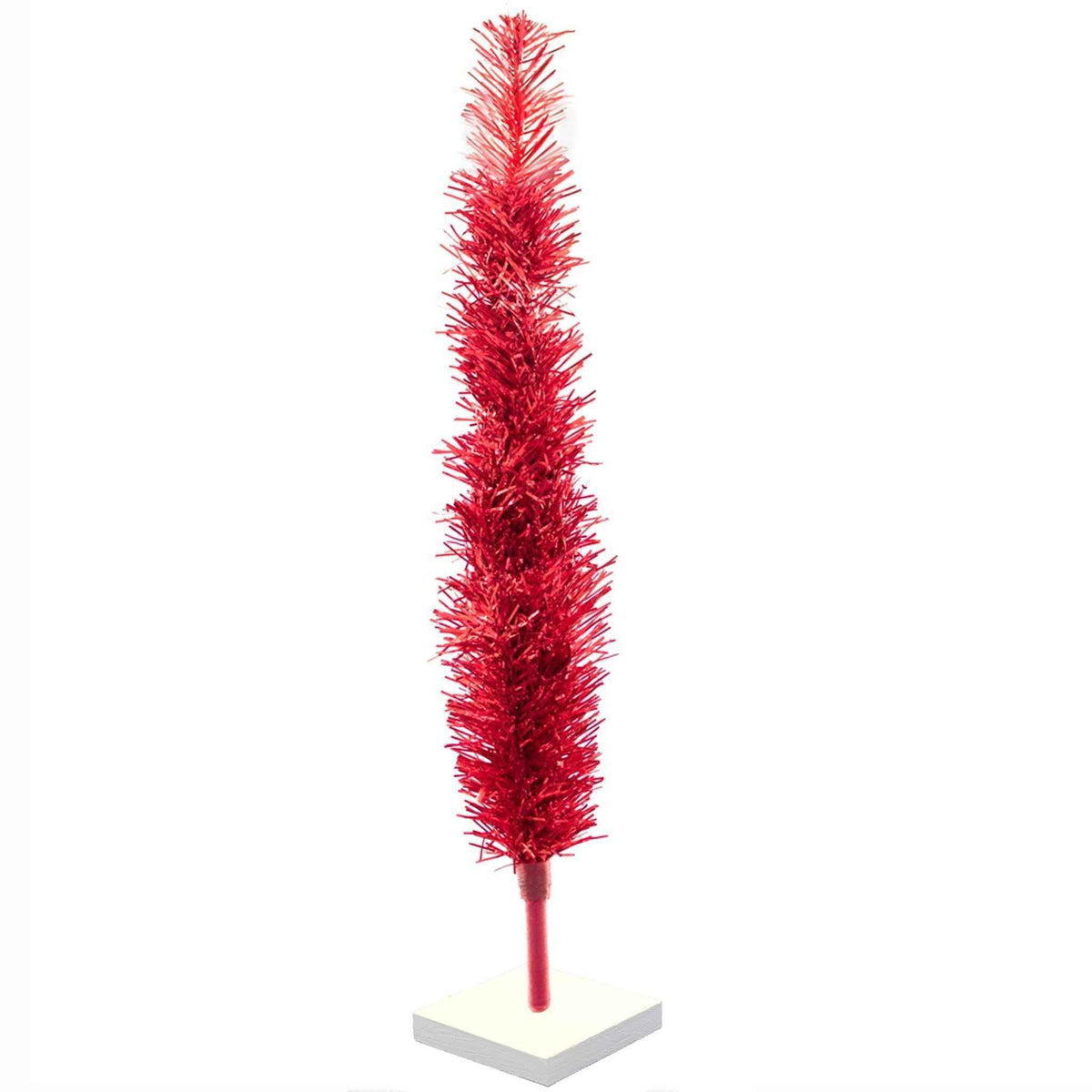 Red Tinsel Christmas Tree - Lee Display