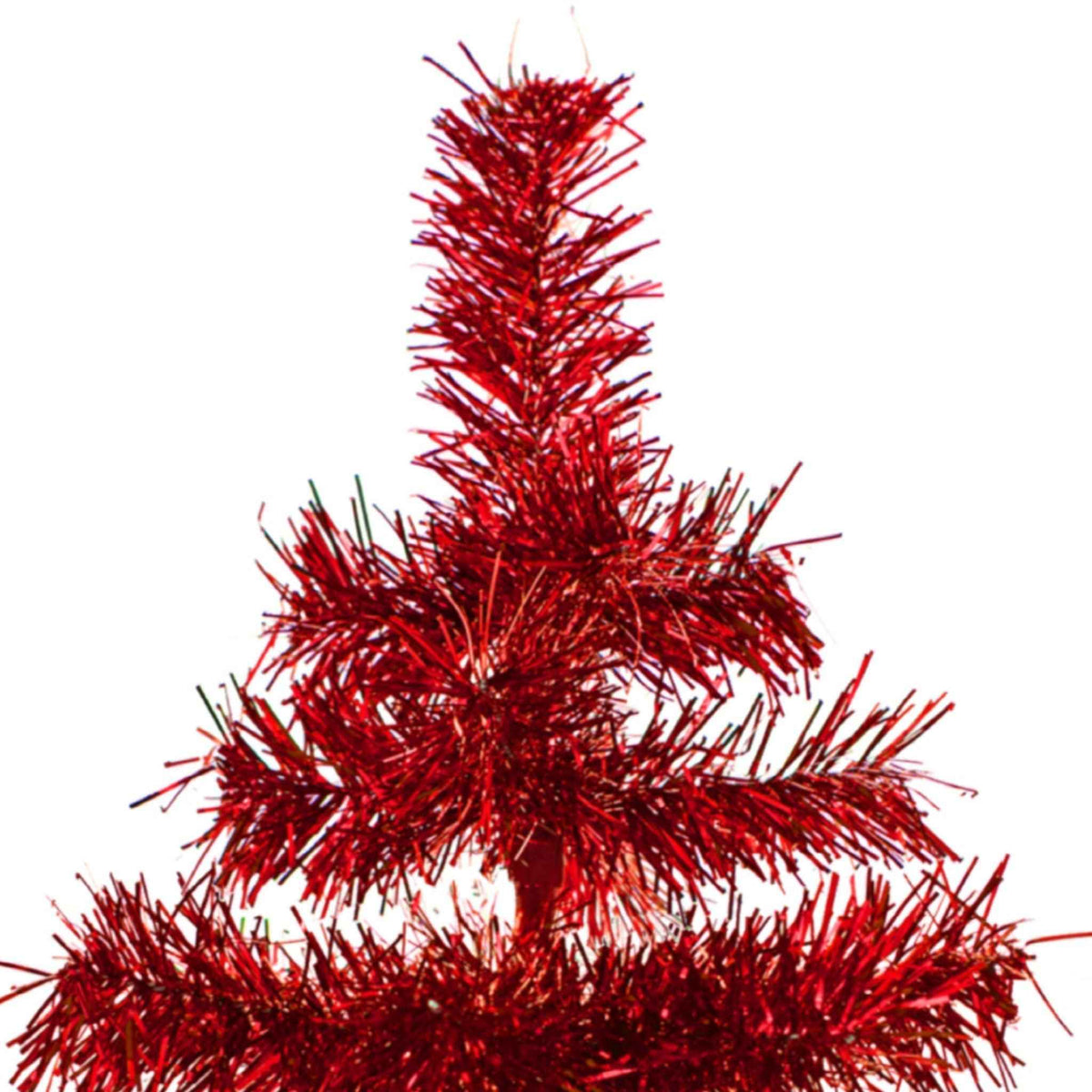 Red Tinsel Christmas Tree - Lee Display
