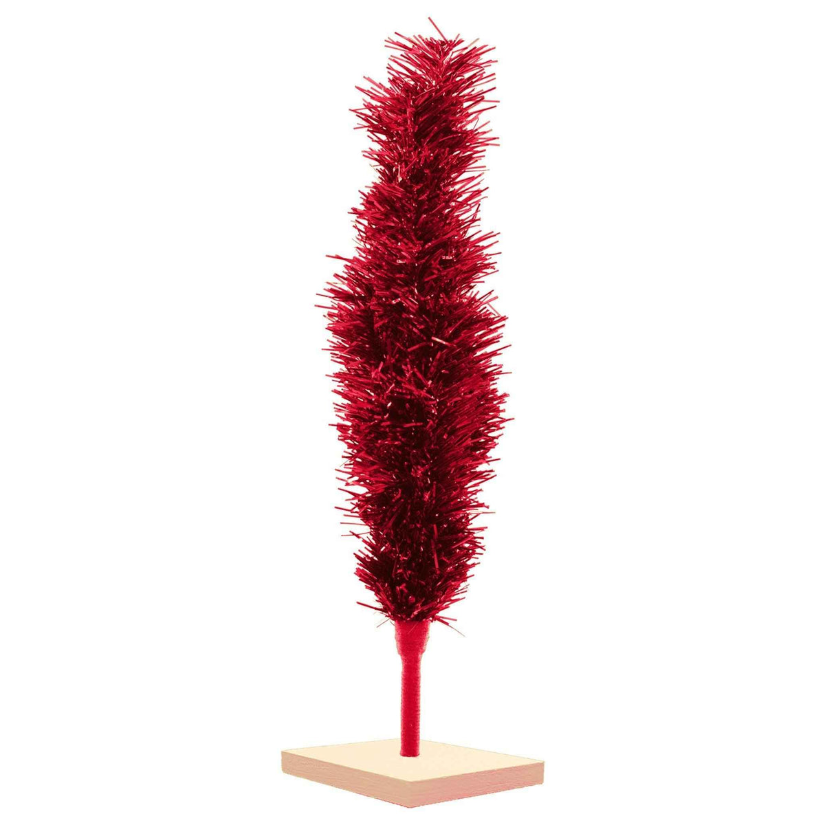 Red Tinsel Christmas Tree - Lee Display