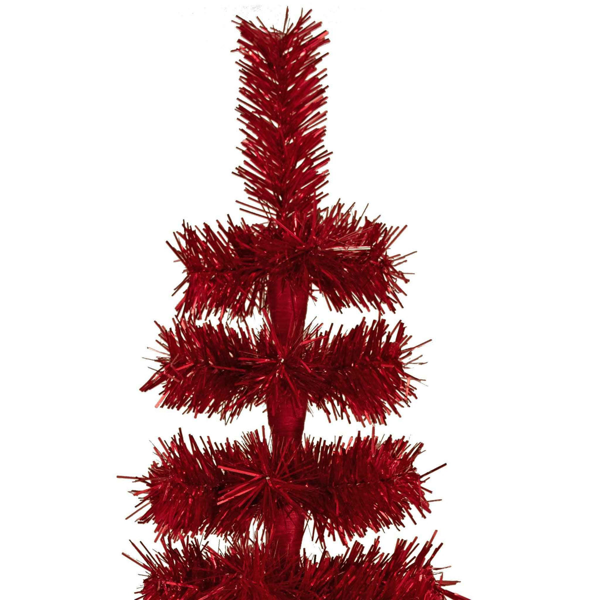 Red Tinsel Pencil Tree - Lee Display