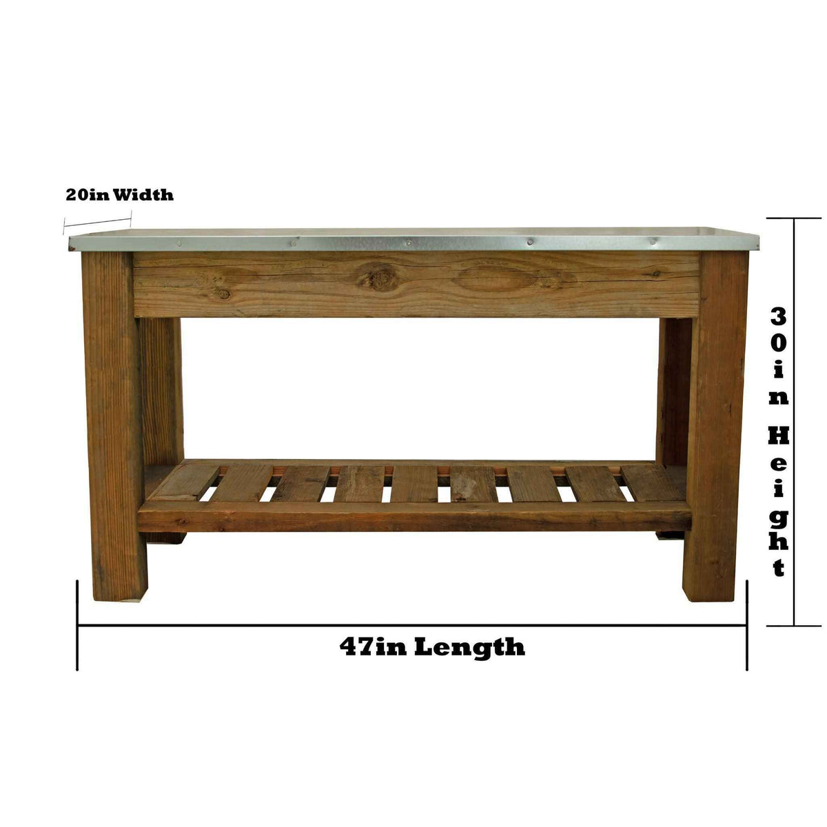 Redwood Patio Console Table - Lee Display