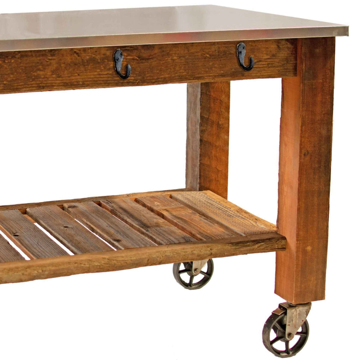 Redwood Potting Table Rolling Cart - Lee Display