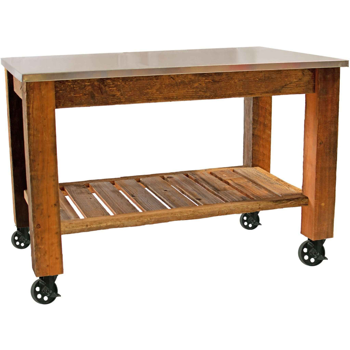 Redwood Potting Table Rolling Cart - Lee Display