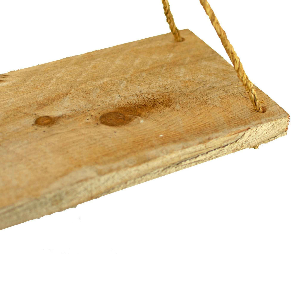Rope Hanging Wood Shelf - Lee Display