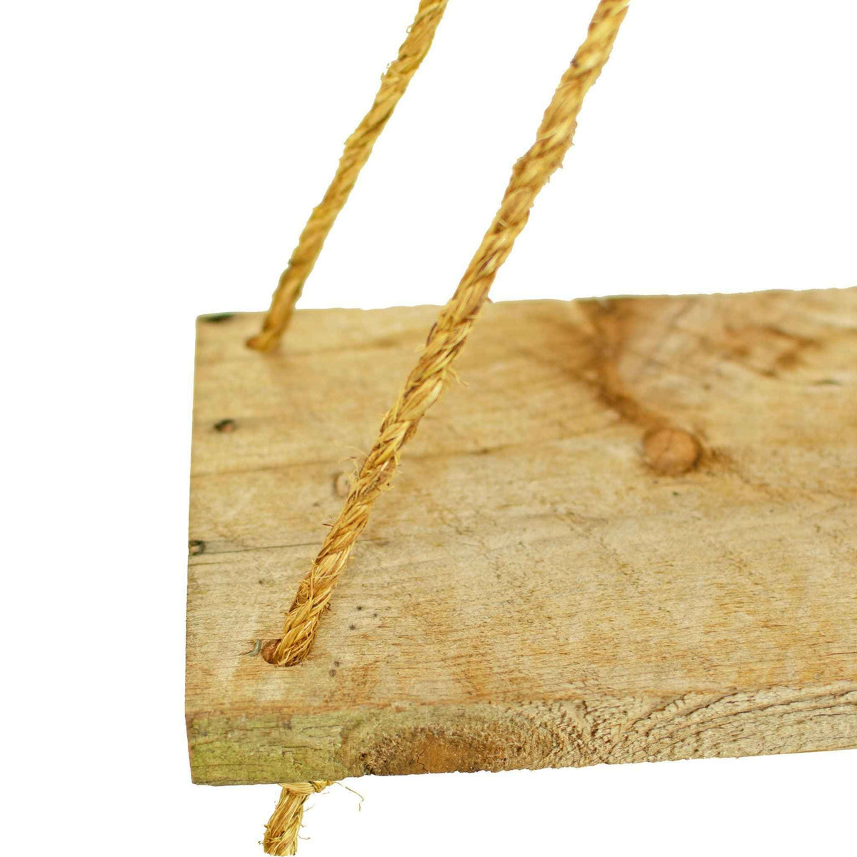 Rope Hanging Wood Shelf - Lee Display