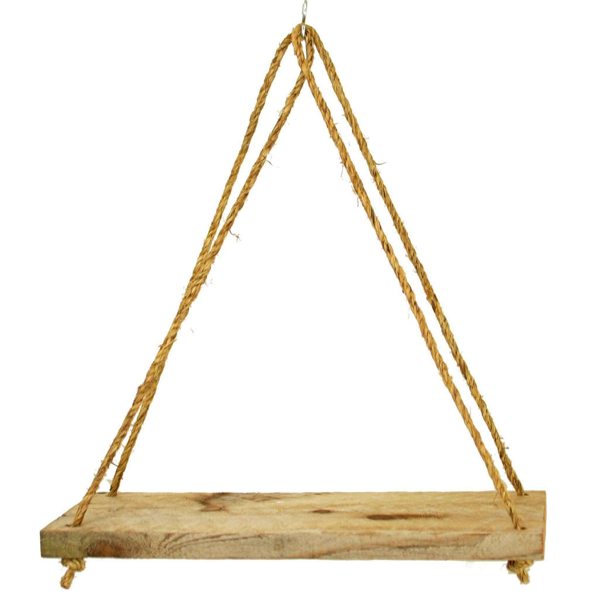 Rope Hanging Wood Shelf - Lee Display