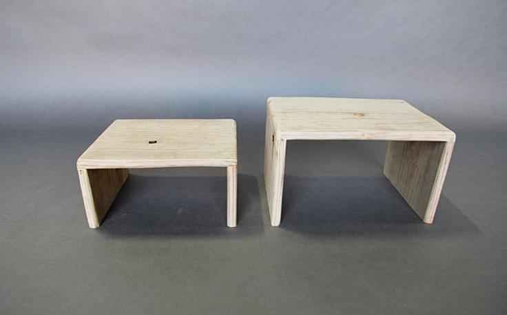 Rustic Bleached Redwood Table Furniture Set - Lee Display