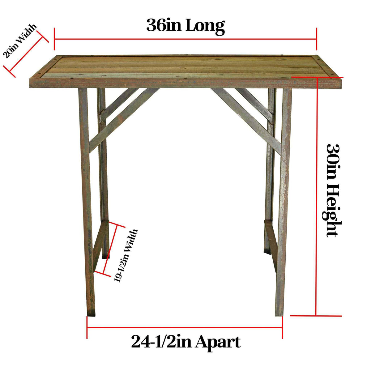 Rustic Outdoor Work Table - Lee Display