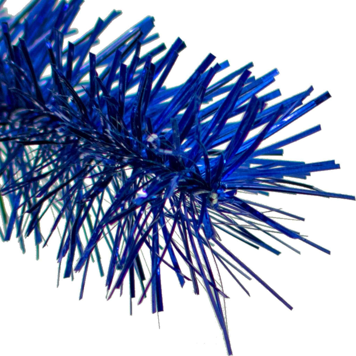 Shiny Blue Tinsel Garland - Lee Display