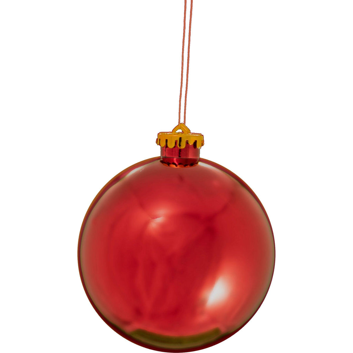 Lee Display offers brand new Shiny Red Plastic Ball Ornaments at wholesale prices for affordable Christmas Tree Hanging and Holiday Decorating on sale at leedisplay.com