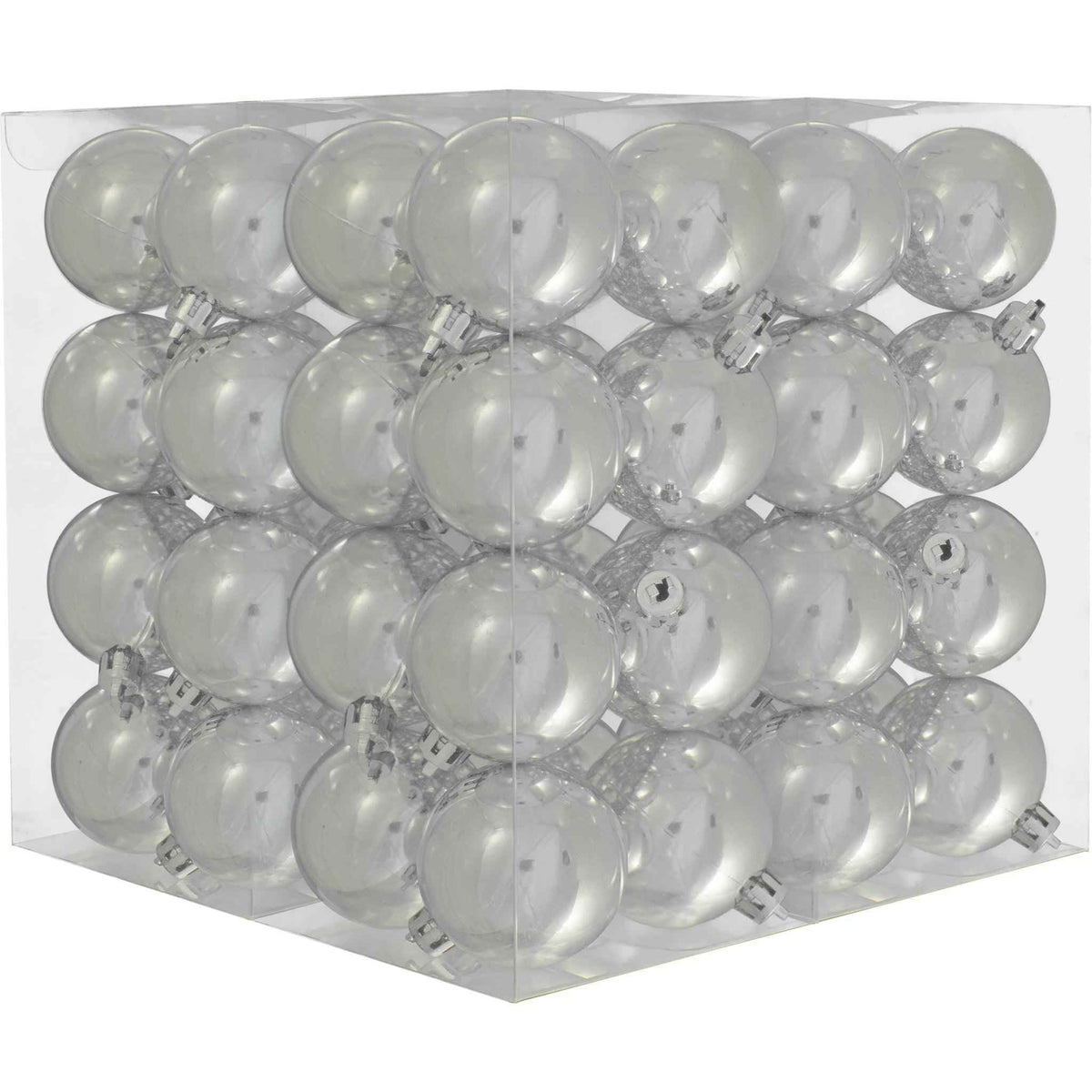 Shiny Silver Ball Ornaments - Lee Display