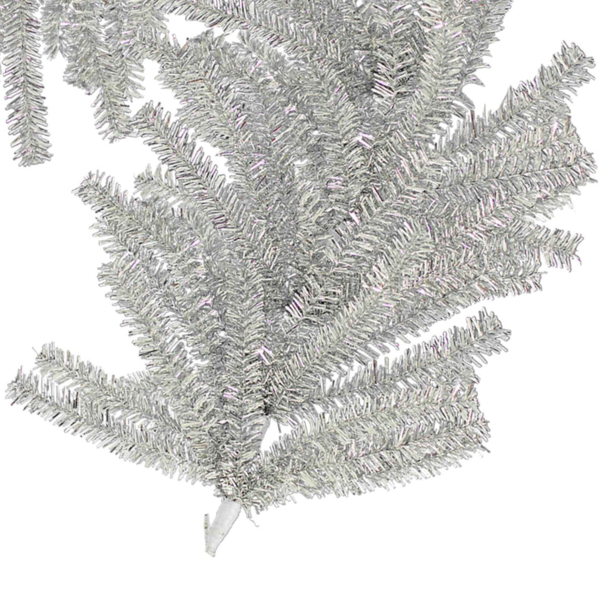 Silver 1in Brush Christmas Garland - Lee Display