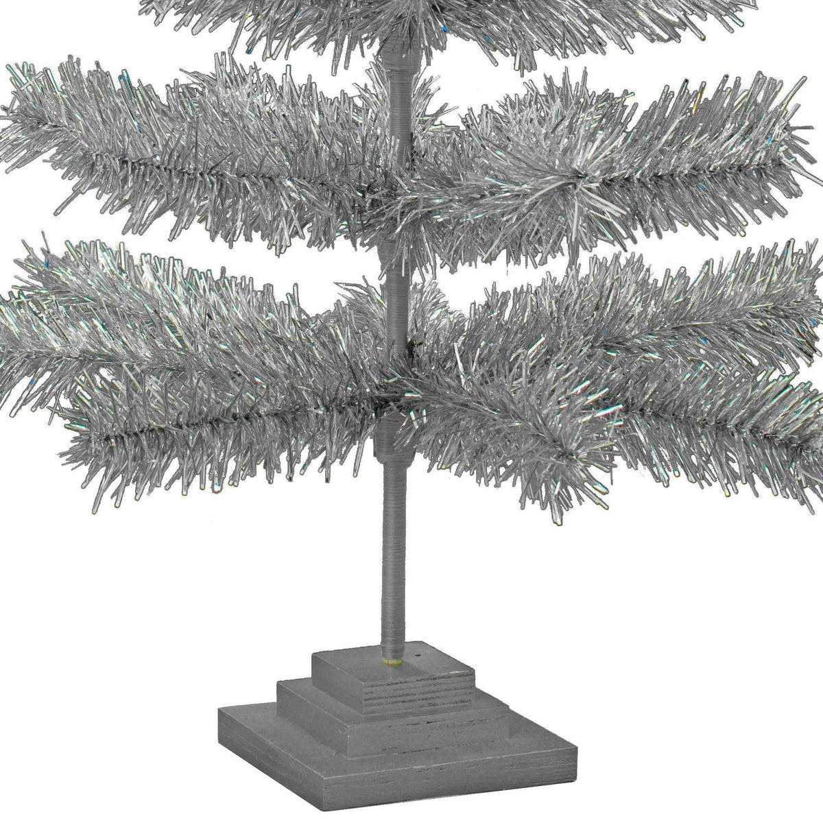 Silver Tinsel Christmas Tree - Lee Display