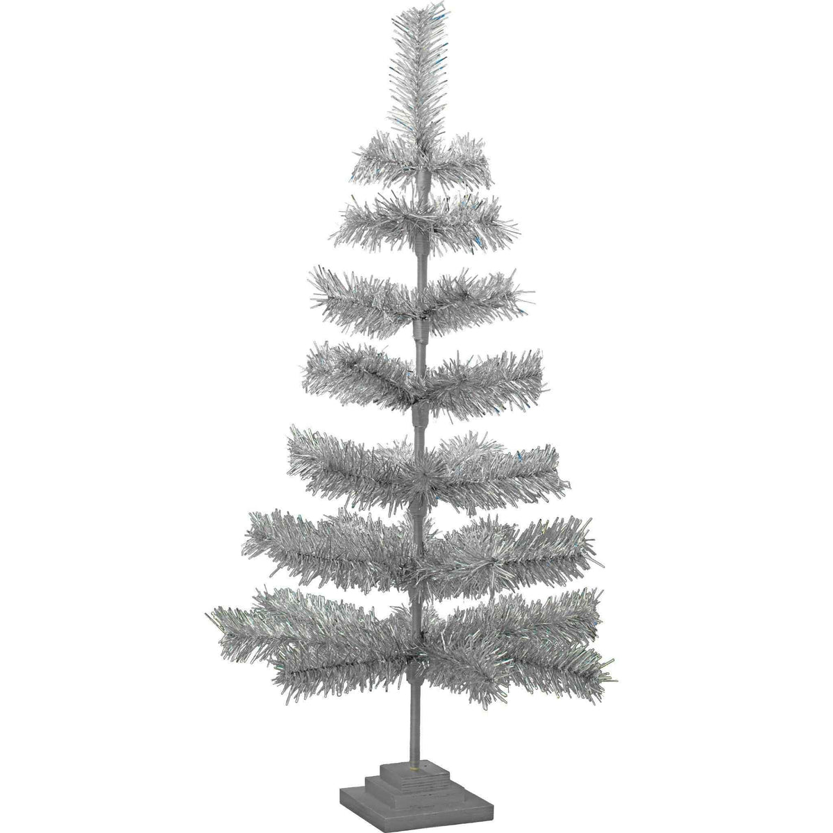 Silver Tinsel Christmas Tree - Lee Display