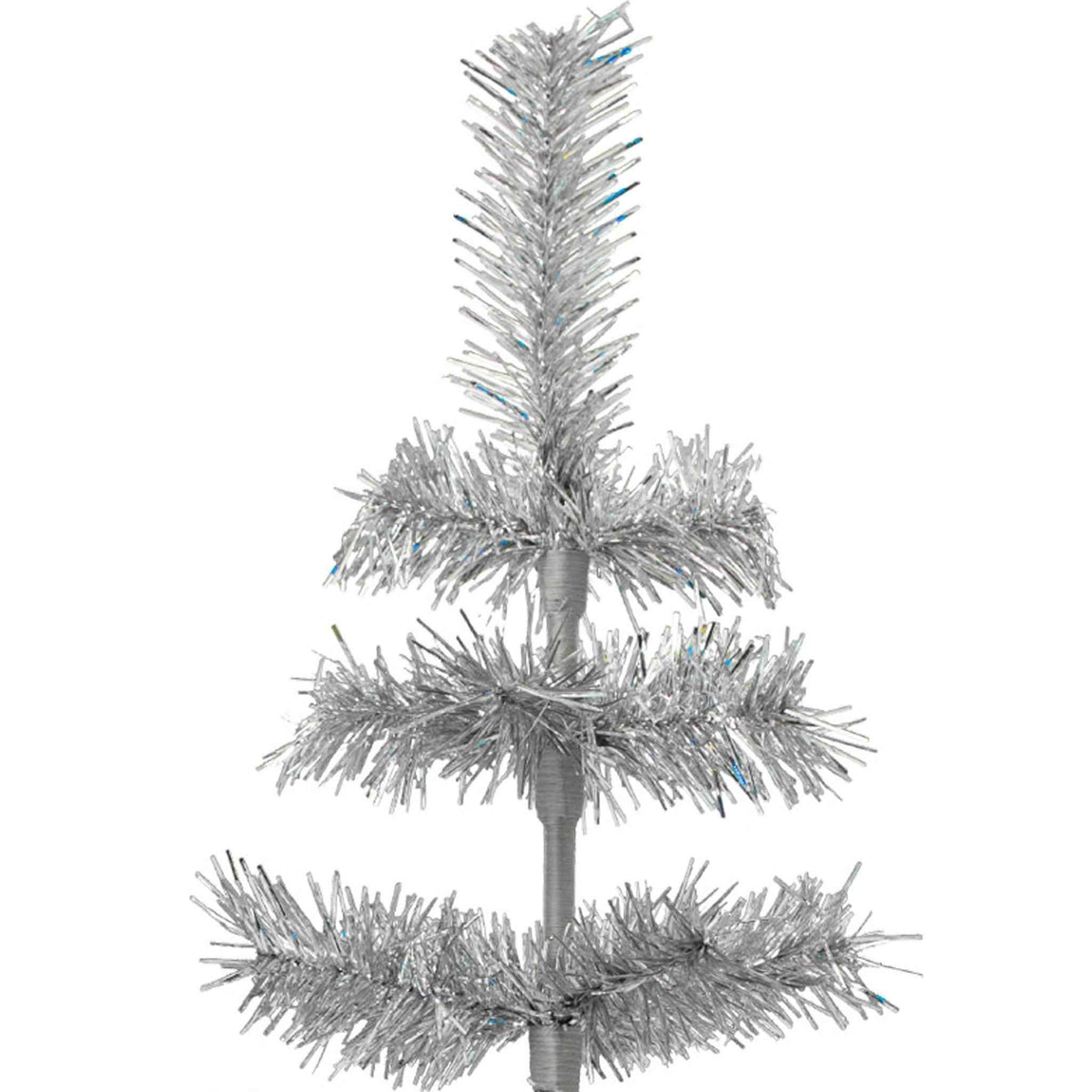 Silver Tinsel Christmas Tree - Lee Display