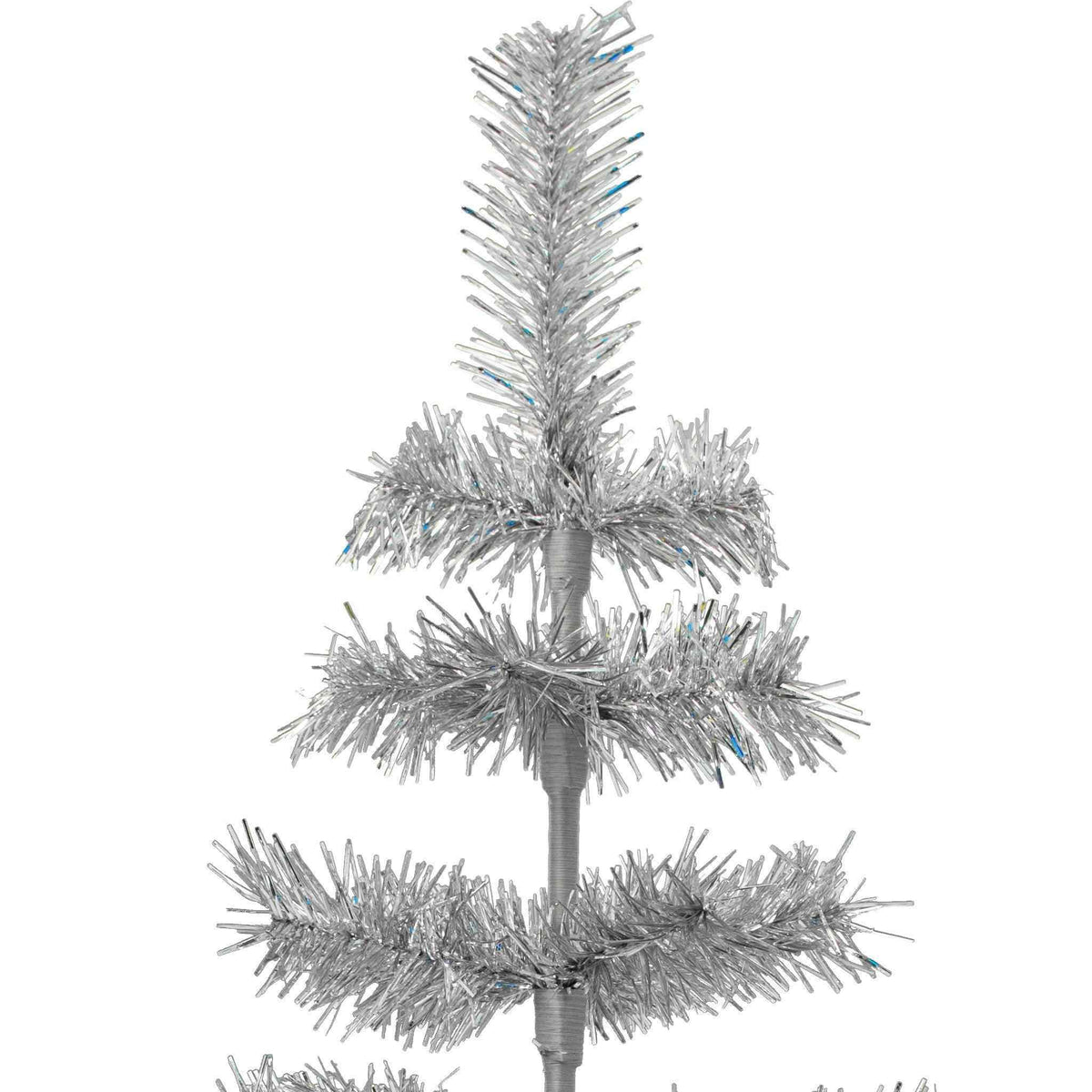 Silver Tinsel Christmas Tree - Lee Display