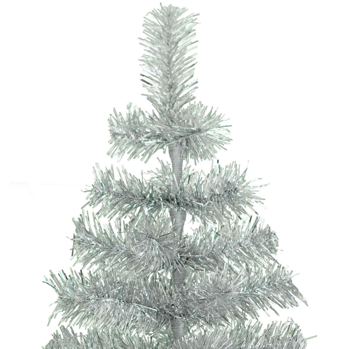 Silver Tinsel Christmas Tree - Lee Display