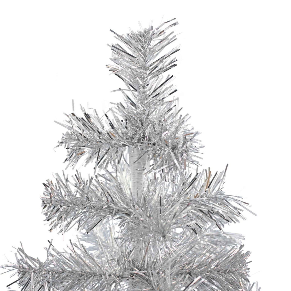 Silver Tinsel Christmas Tree - Lee Display