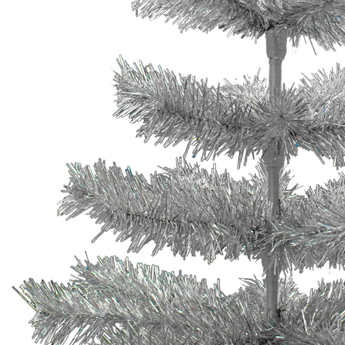 Silver Tinsel Christmas Tree - Lee Display