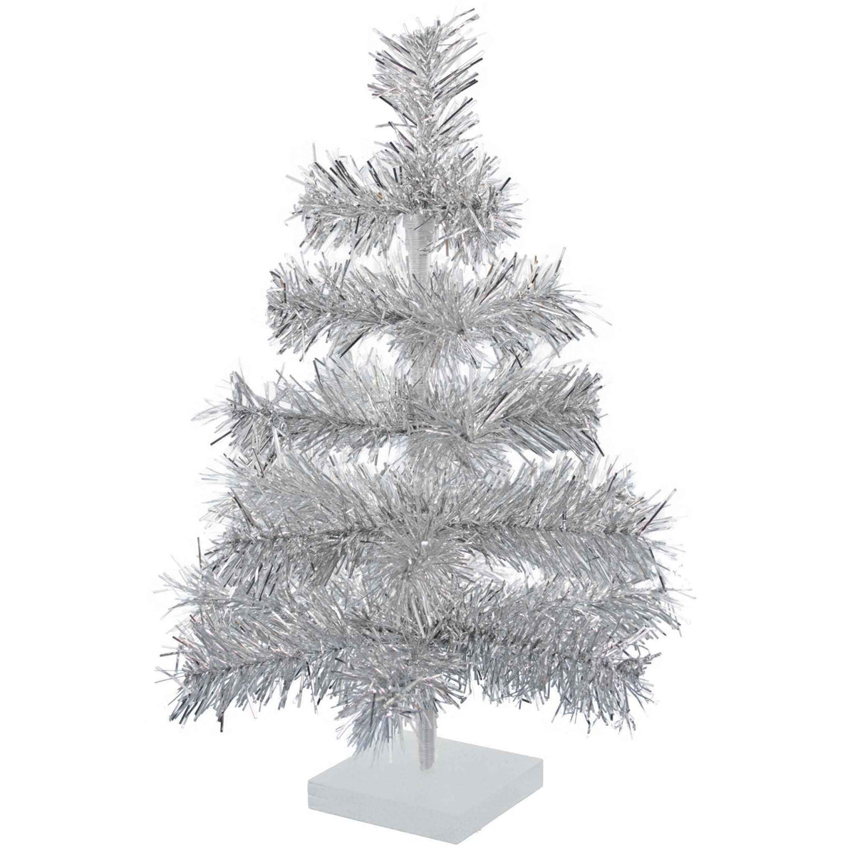 Silver Tinsel Christmas Tree - Lee Display