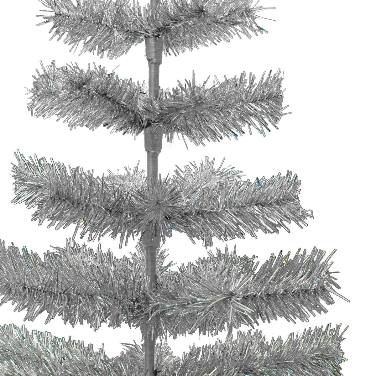 Silver Tinsel Christmas Tree - Lee Display