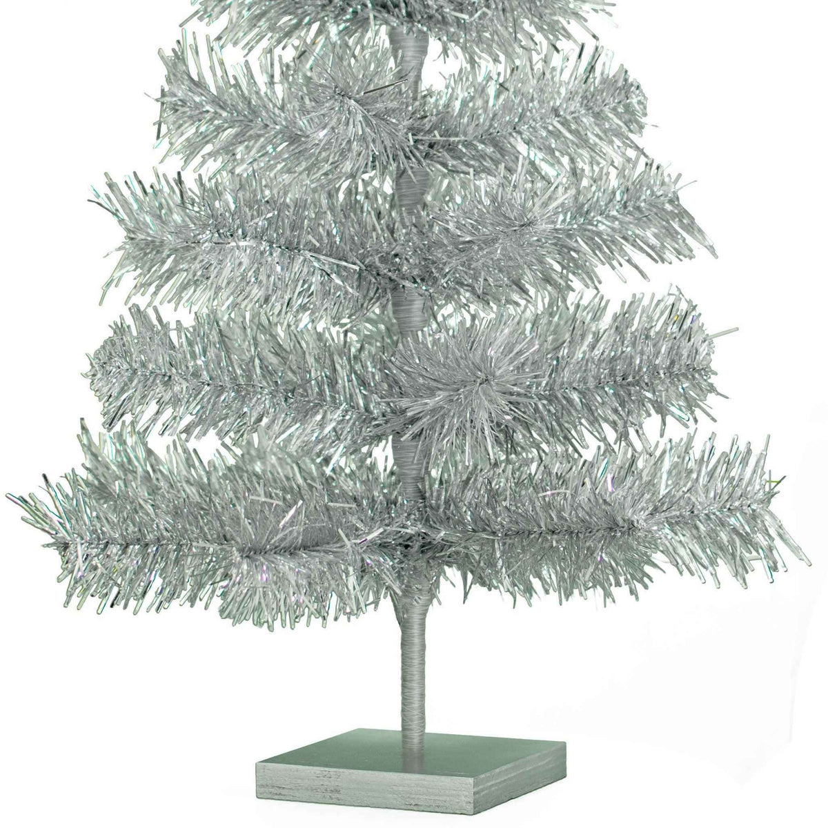 Silver Tinsel Christmas Tree - Lee Display