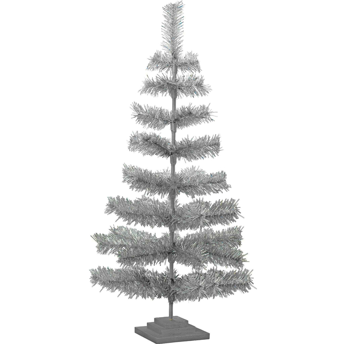 Silver Tinsel Christmas Tree - Lee Display