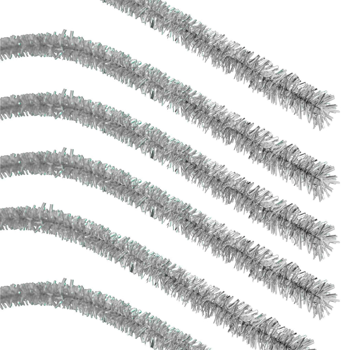Silver Tinsel Garland - Lee Display