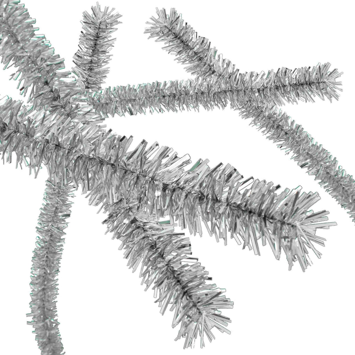Silver Tinsel Garland - Lee Display