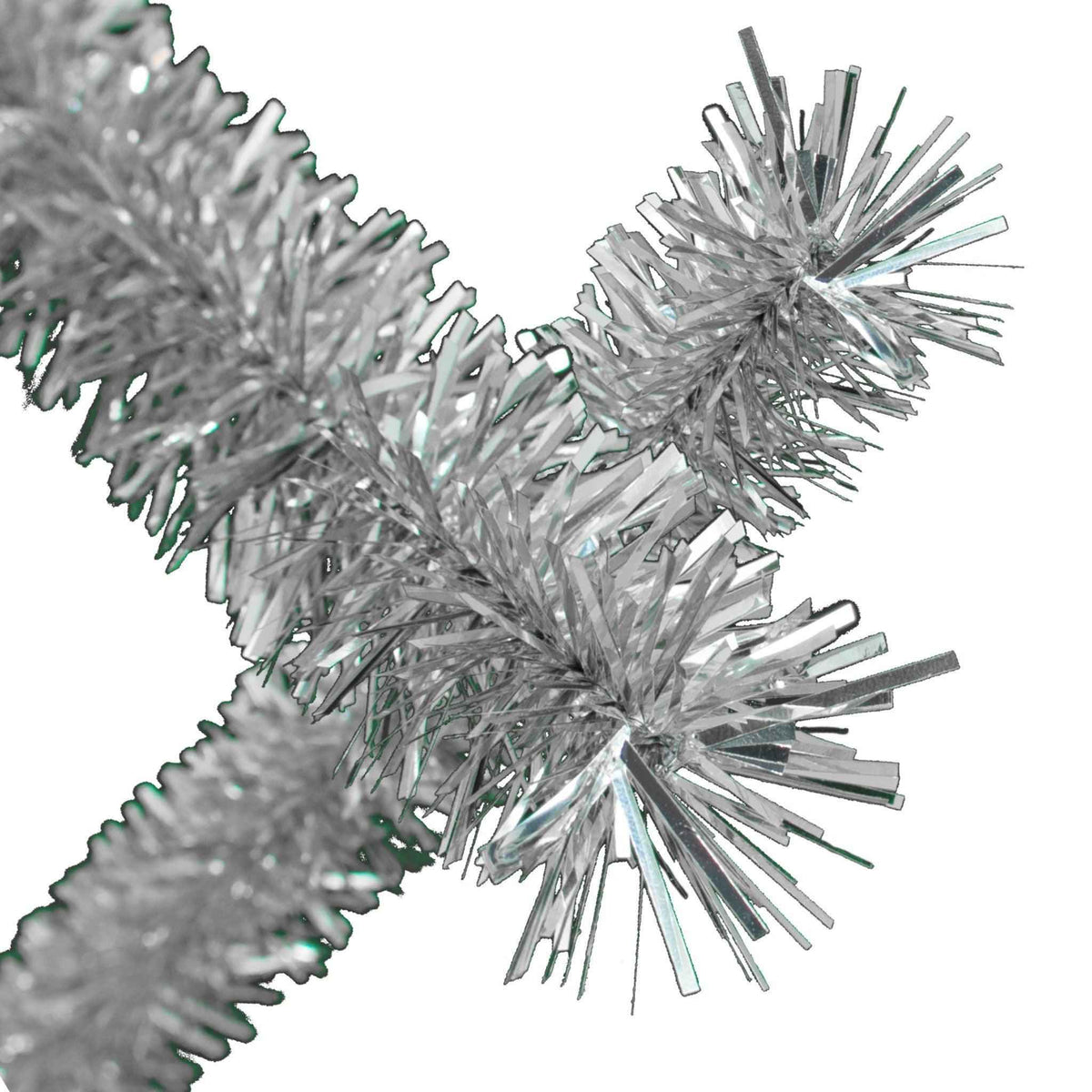 Silver Tinsel Garland - Lee Display