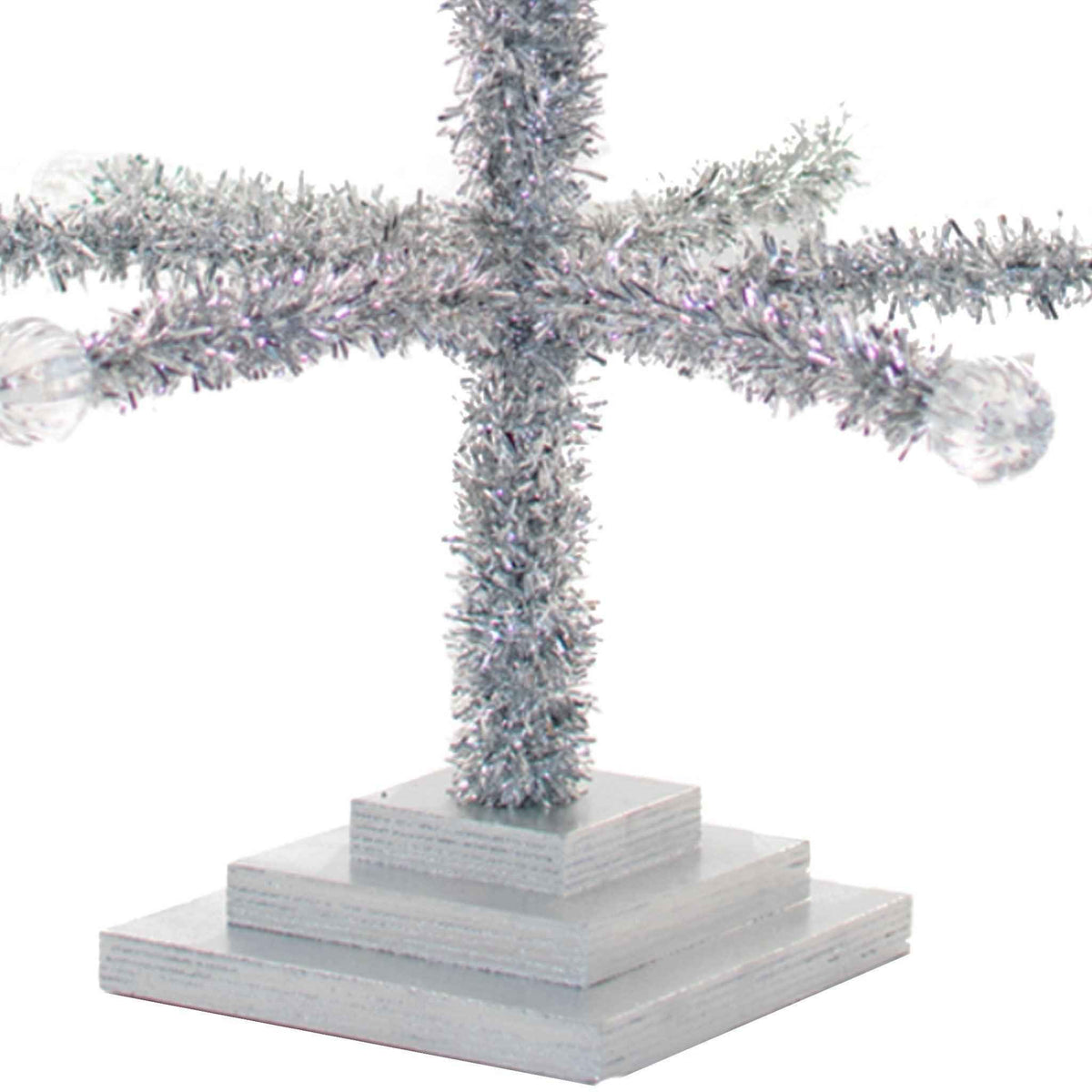 Silver Tinsel Merchandising & Display Tree - Lee Display
