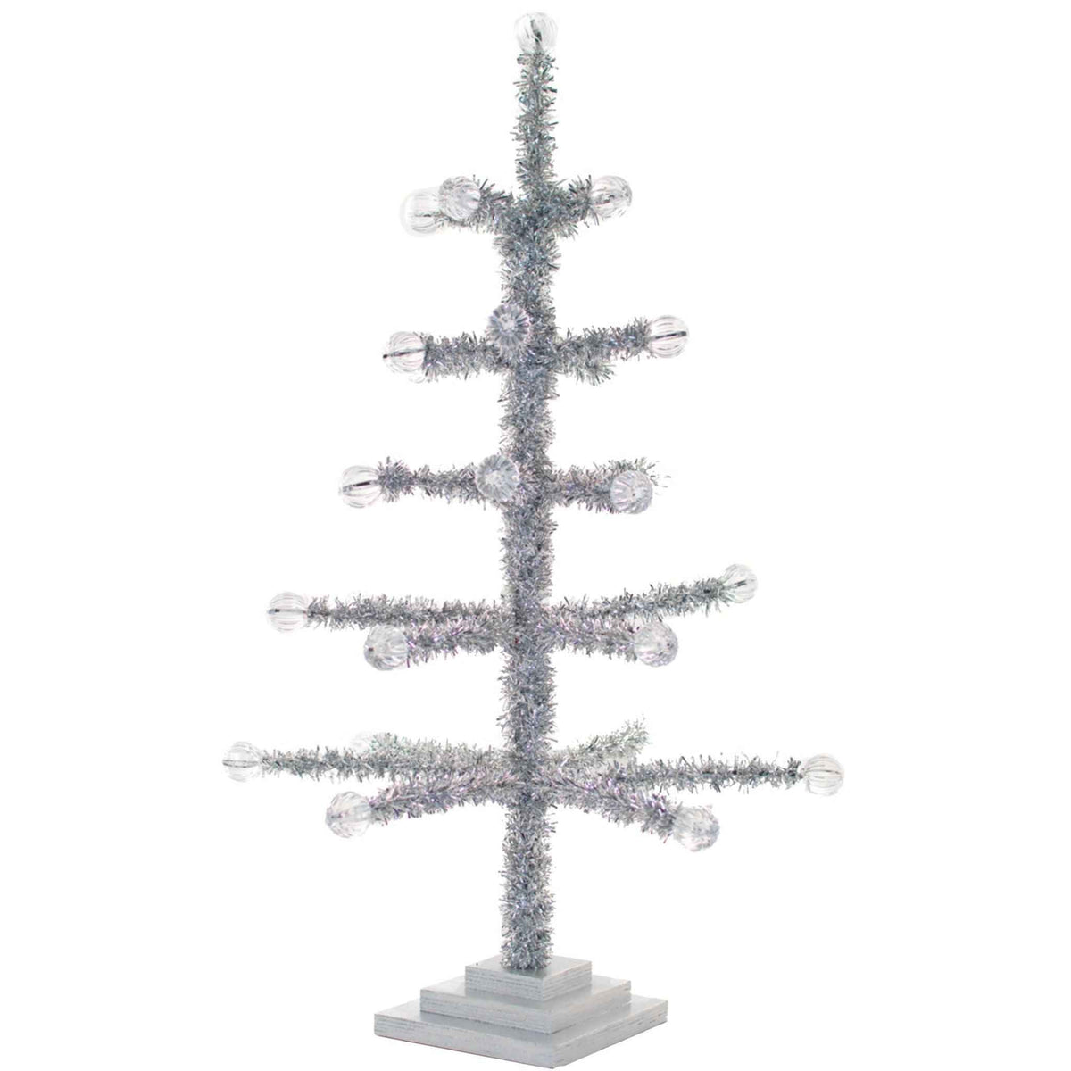 Silver Tinsel Merchandising & Display Tree - Lee Display